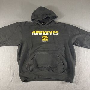 Midwest Graphics Sweater Mens‎ XLT Black NCAA Iowa Hawkeyes Hooded Football